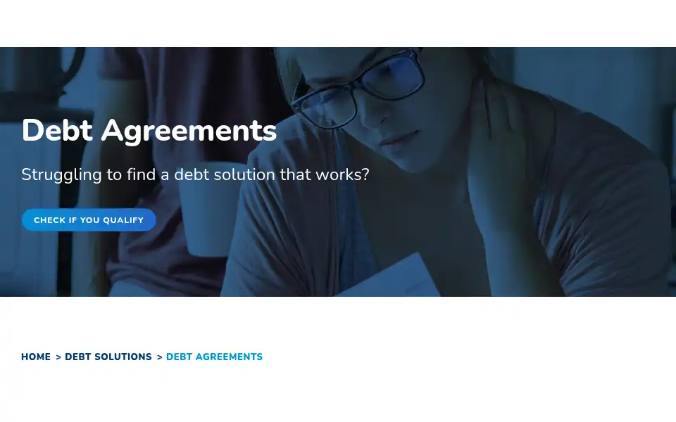 Screenshot of debtnegotiators.com.au