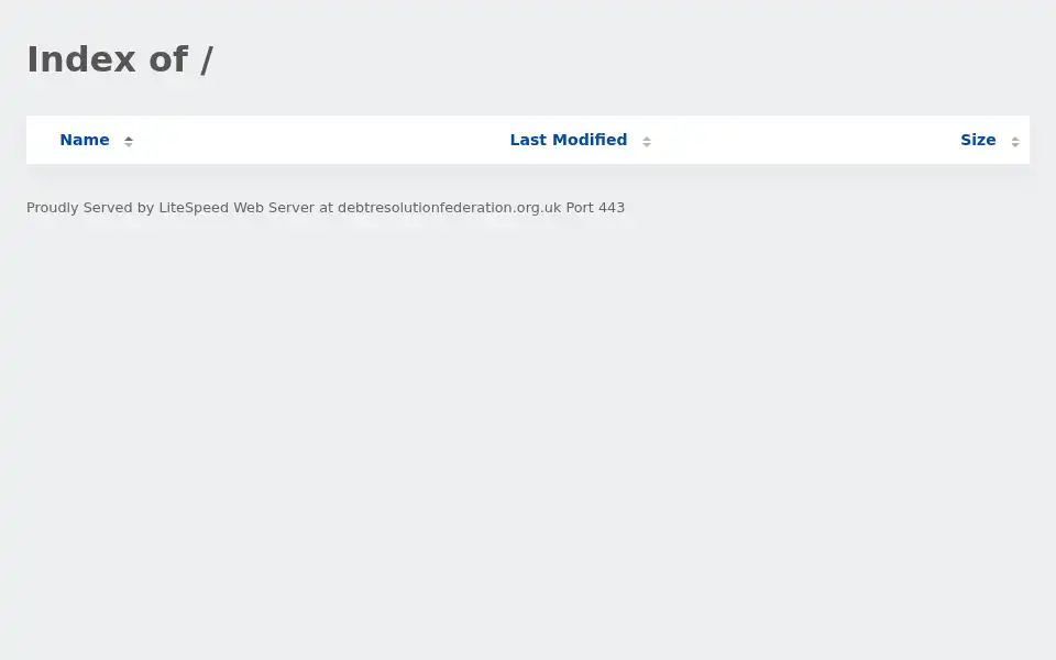 Screenshot of debtresolutionfederation.org.uk