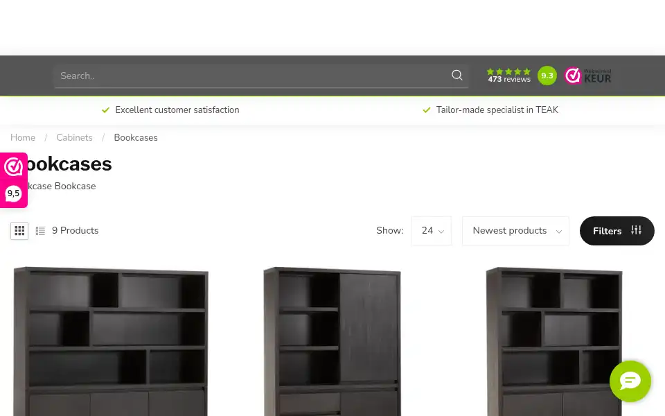 Screenshot of decomeubel.nl