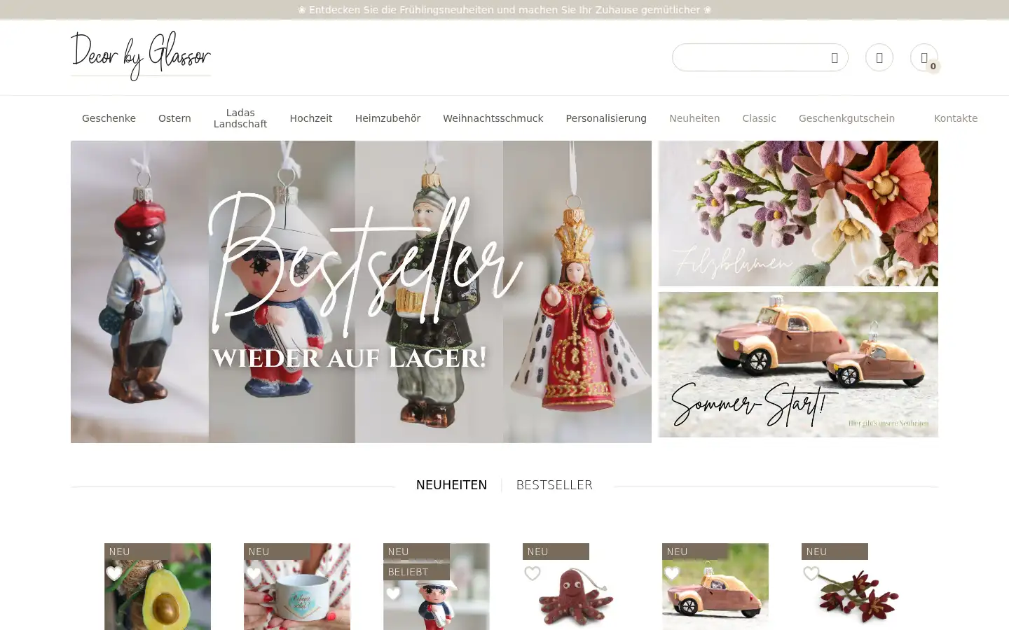 Screenshot of decor-by-glassor.de