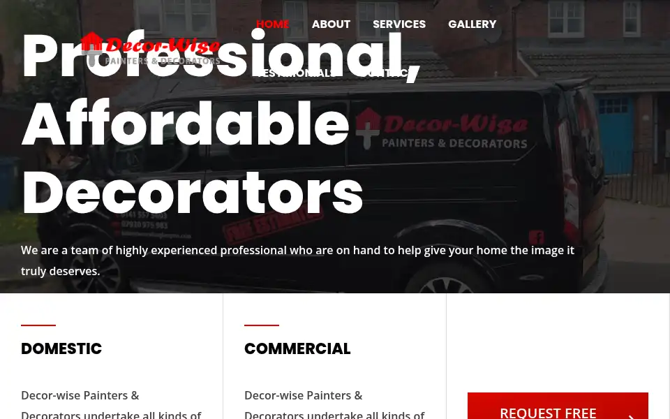 Screenshot of decorwiseglasgow.com