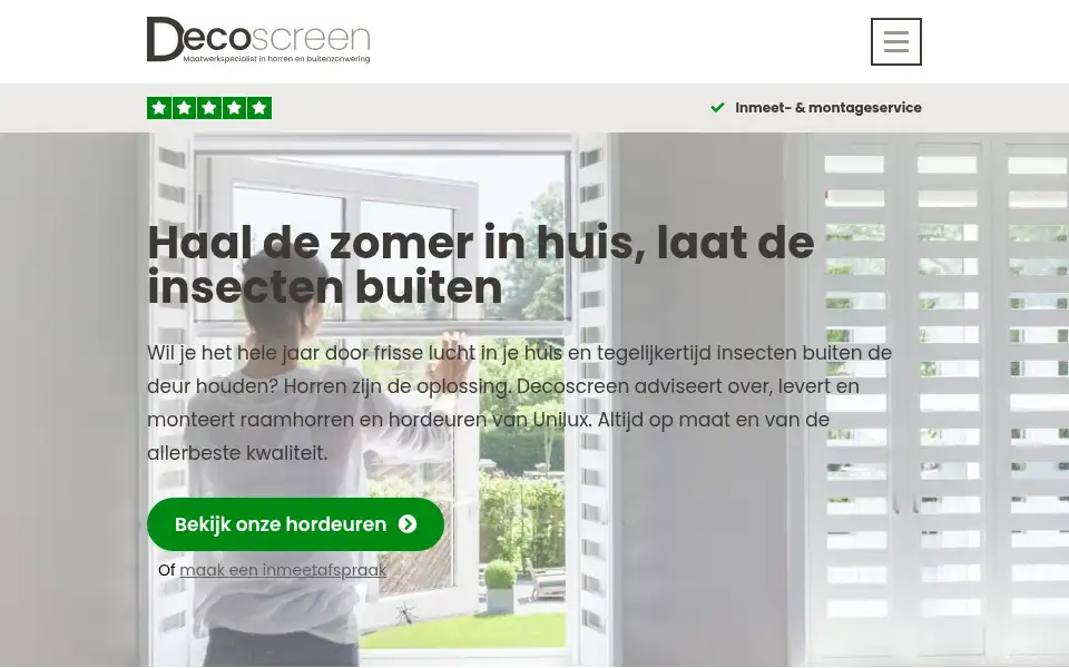 Screenshot of decoscreen.nl