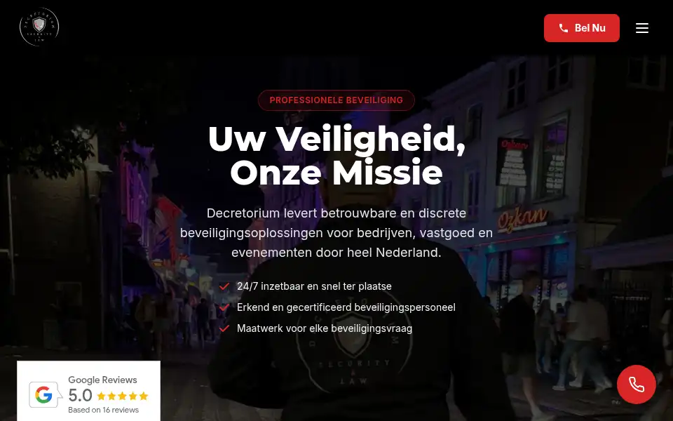 Screenshot of decretorium.nl