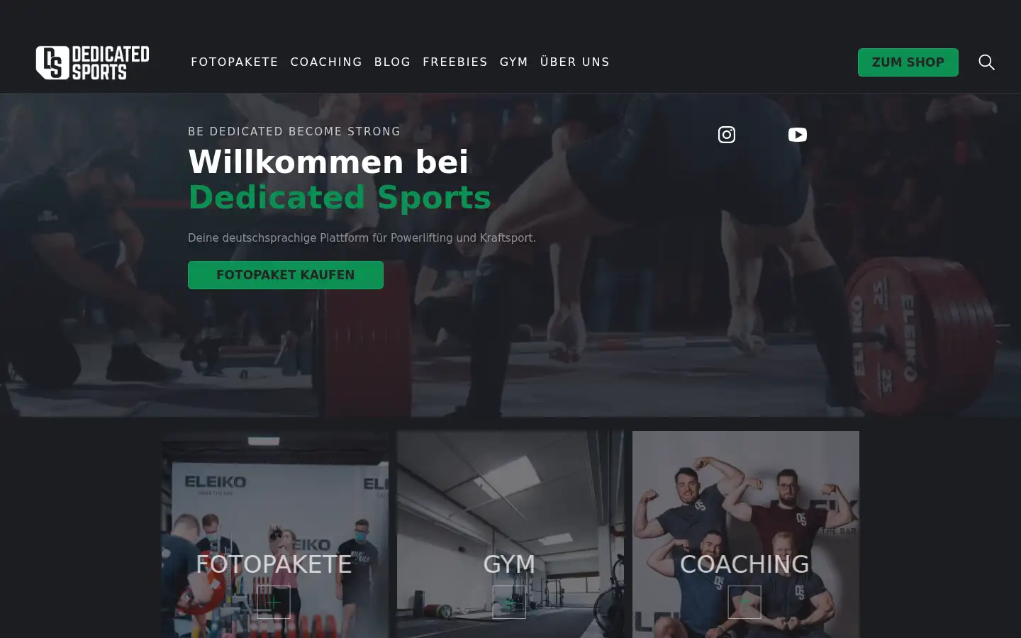 Screenshot of dedicatedsports.de