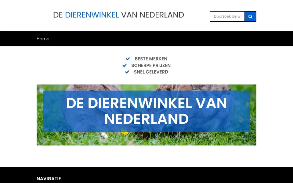 Screenshot of dedierenwinkelvannederland.nl