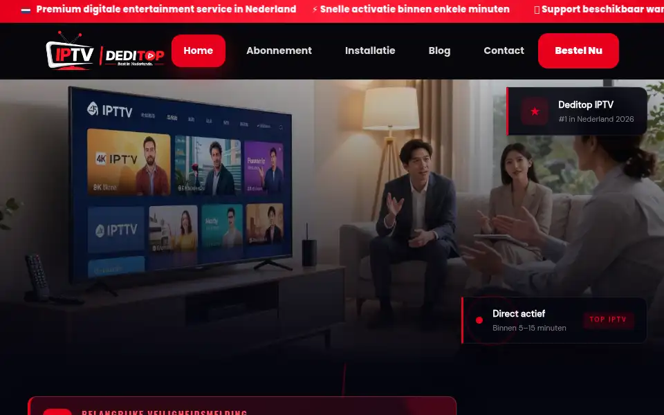 Screenshot of deditop.nl