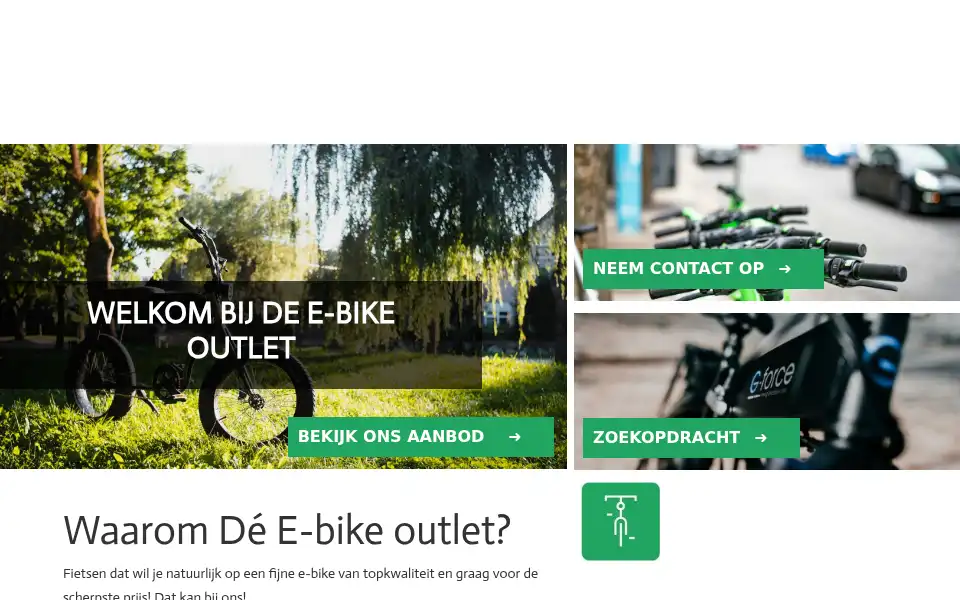 Screenshot of deebikeoutlet.nl