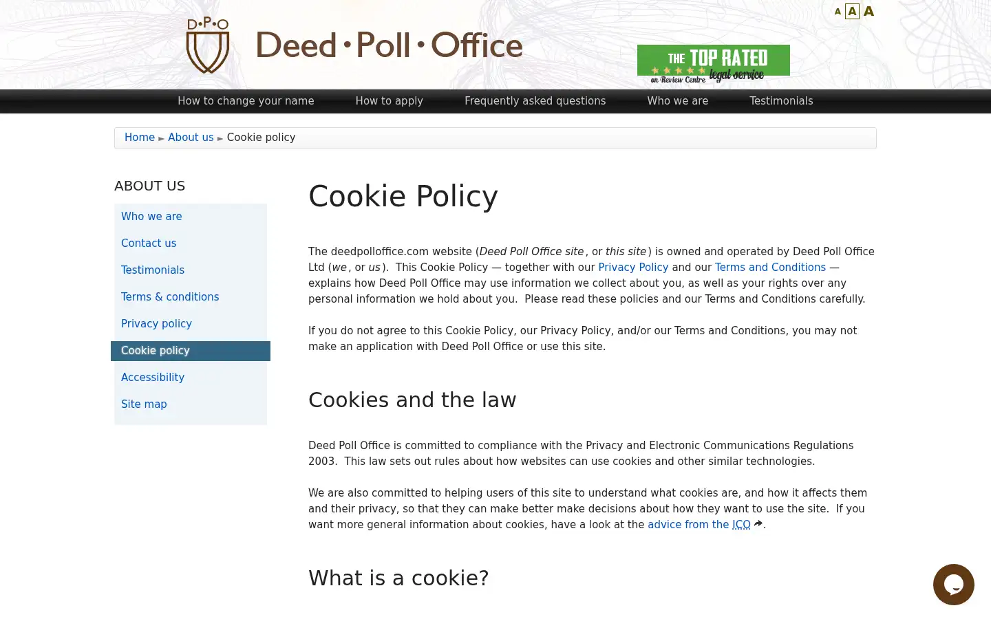 Screenshot of deedpolloffice.com