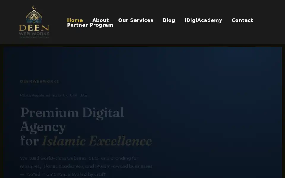 Screenshot of deenwebworks.com