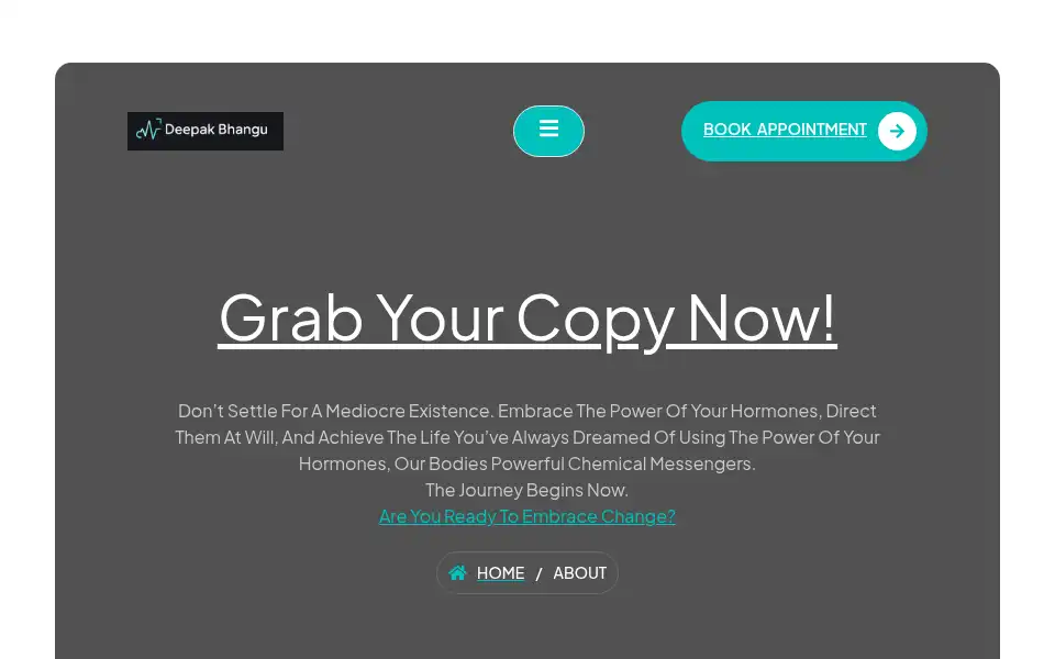 Screenshot of deepakbhangu.com