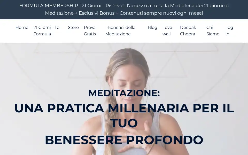 Screenshot of deepakchopra.it