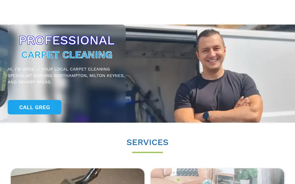 Screenshot of deepcleancarpet.co.uk