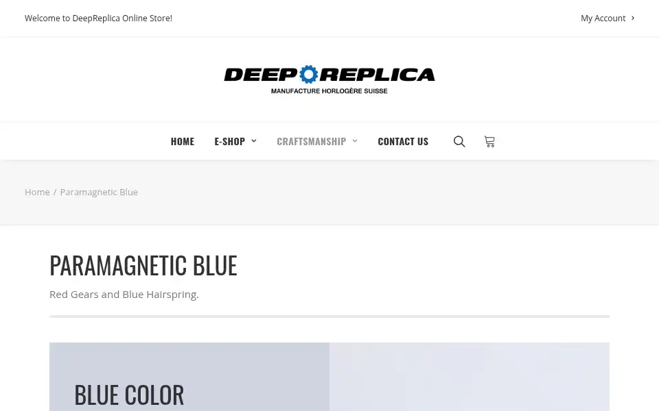 Screenshot of deepreplica.nu