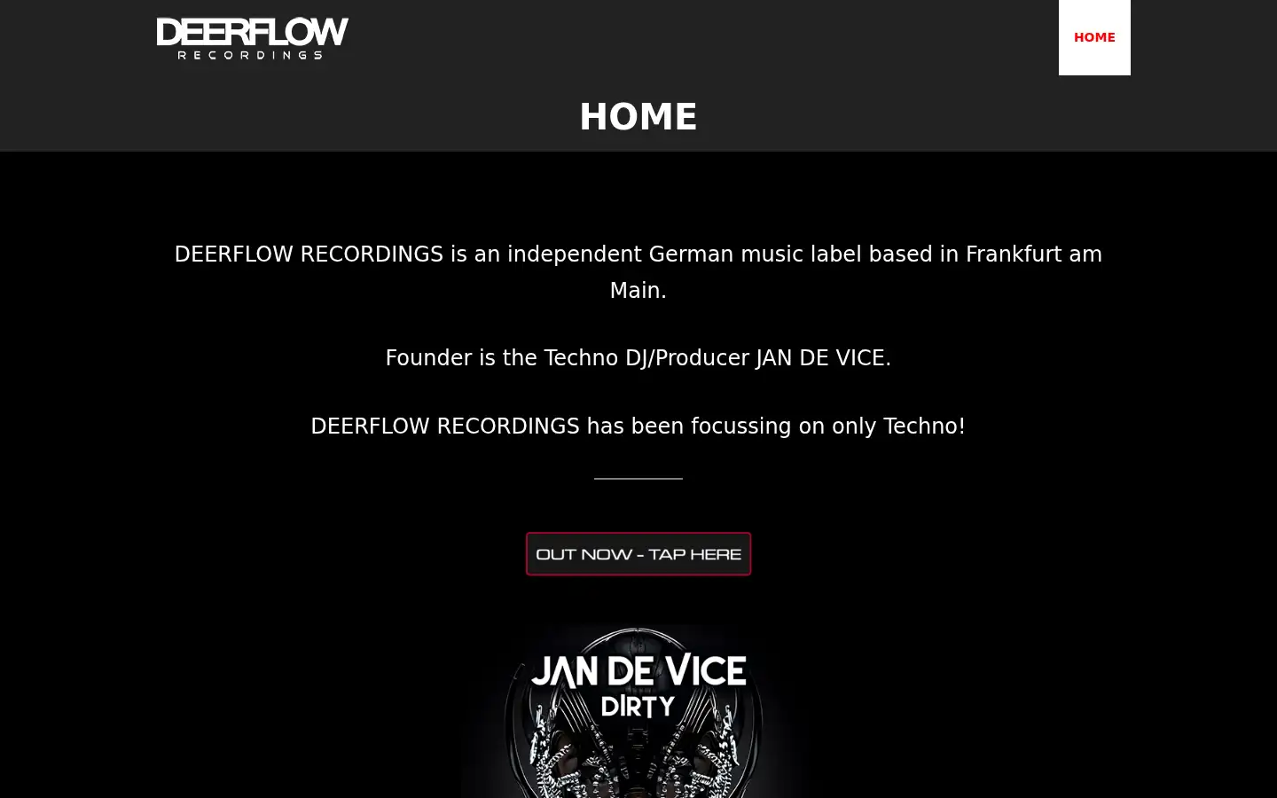 Screenshot of deerflowrecordings.com