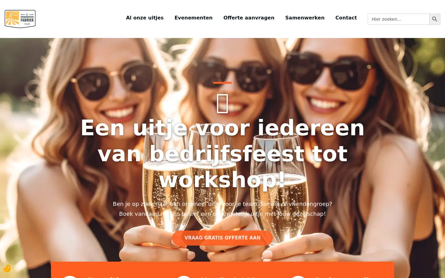 Screenshot of deevenementenfabriek.nl