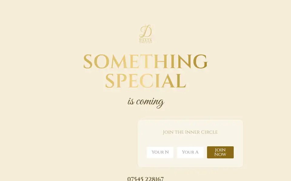 Screenshot of deeya.co.uk