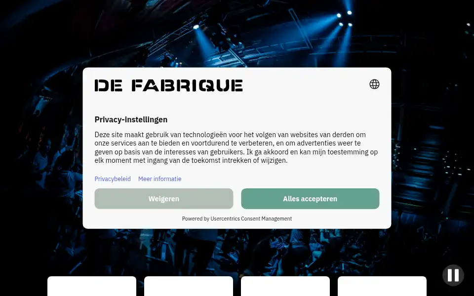 Screenshot of defabrique.nl