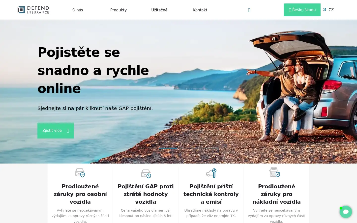 Screenshot of defendinsurance.eu