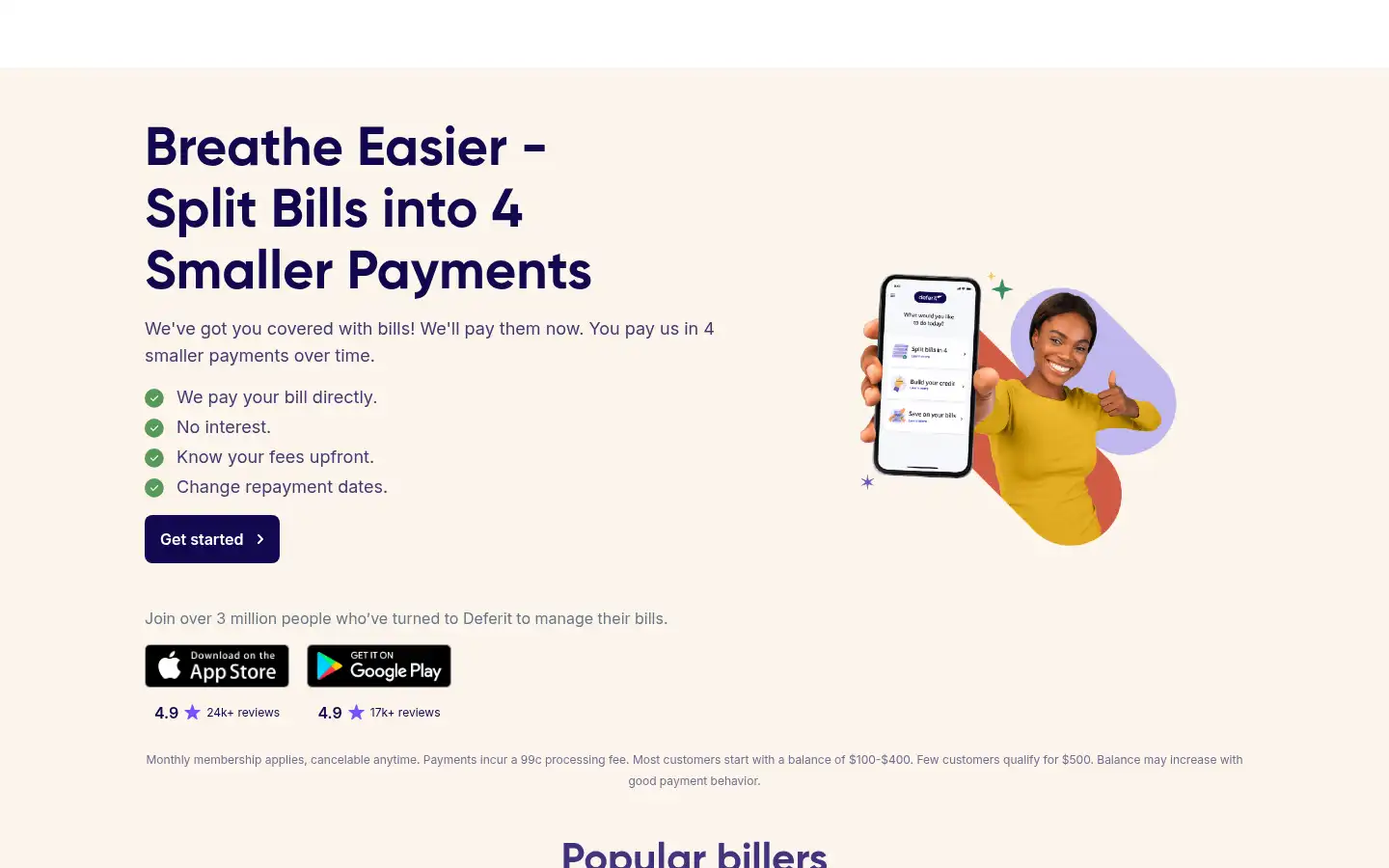 Screenshot of deferit.com