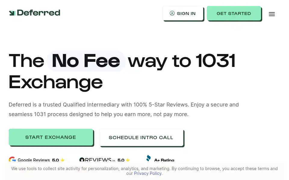 Screenshot of deferred.com