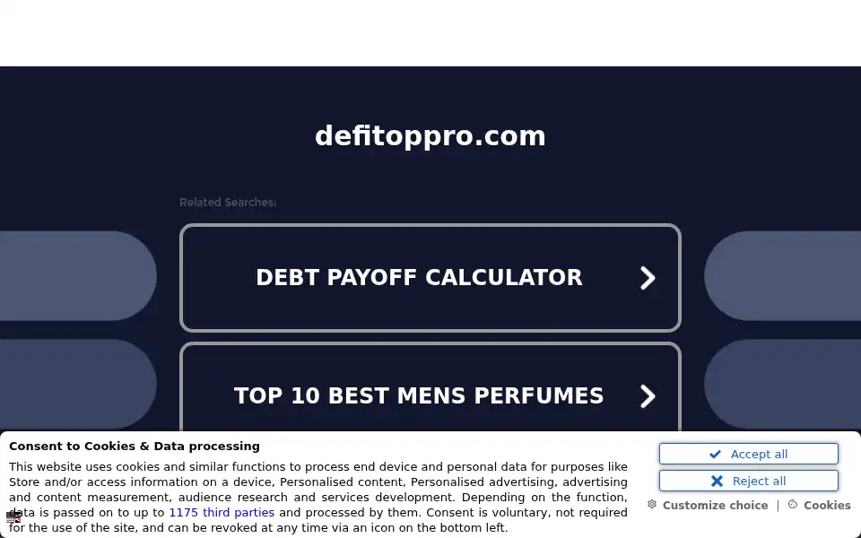 Screenshot of defitoppro.com