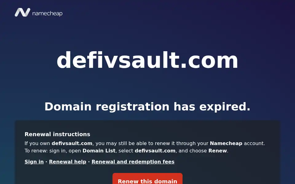 Screenshot of defivsault.com