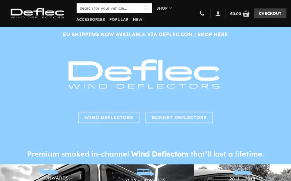 Screenshot of deflec.co.uk