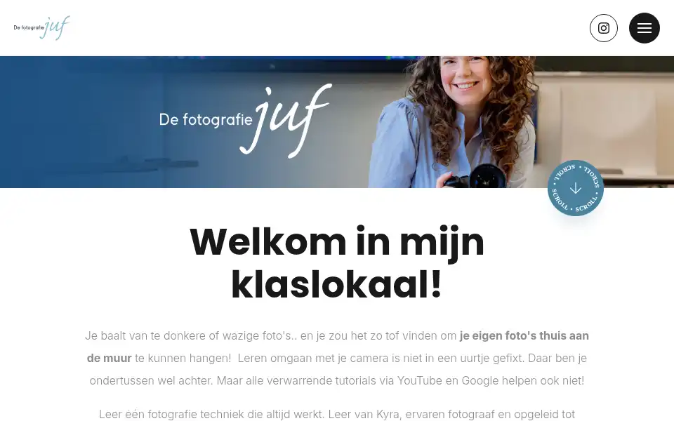 Screenshot of defotografiejuf.nl