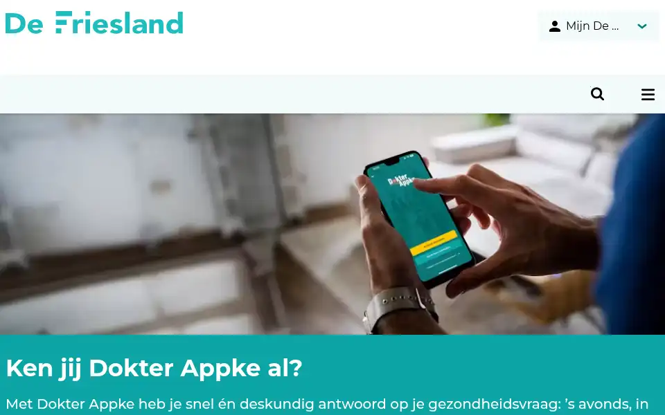 Screenshot of defriesland.nl