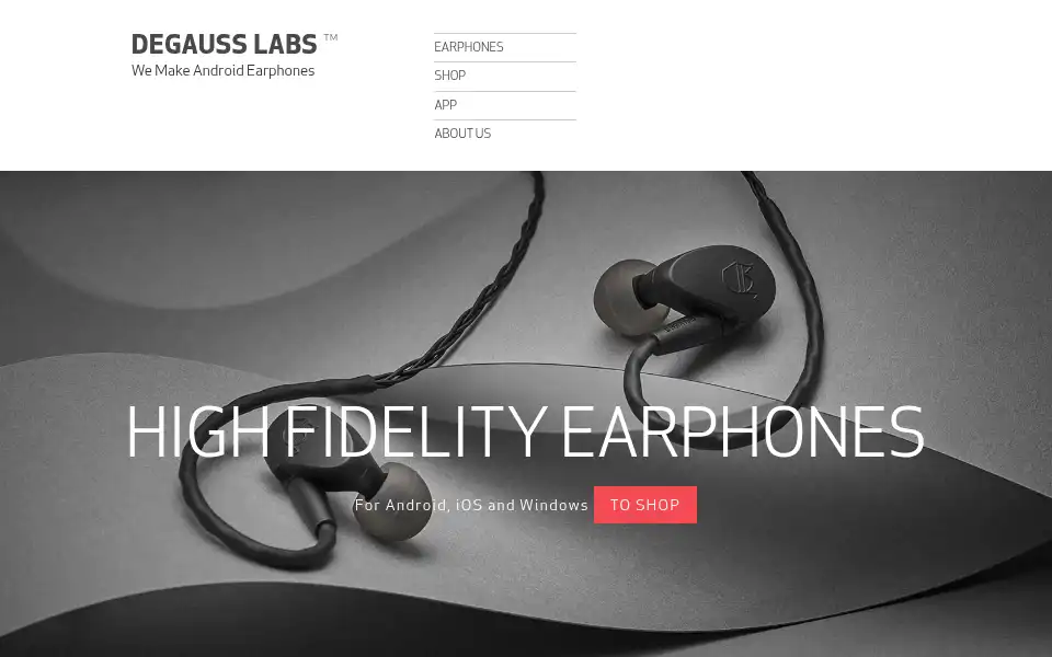 Screenshot of degausslabs.com