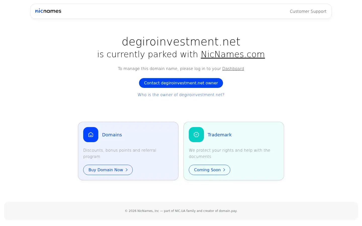 Screenshot of degiroinvestment.net