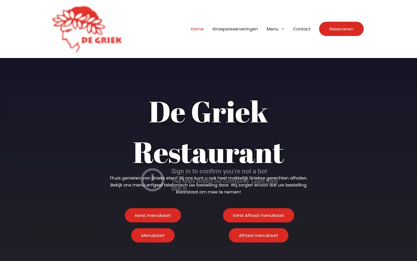 Screenshot of degriekkatwijk.nl