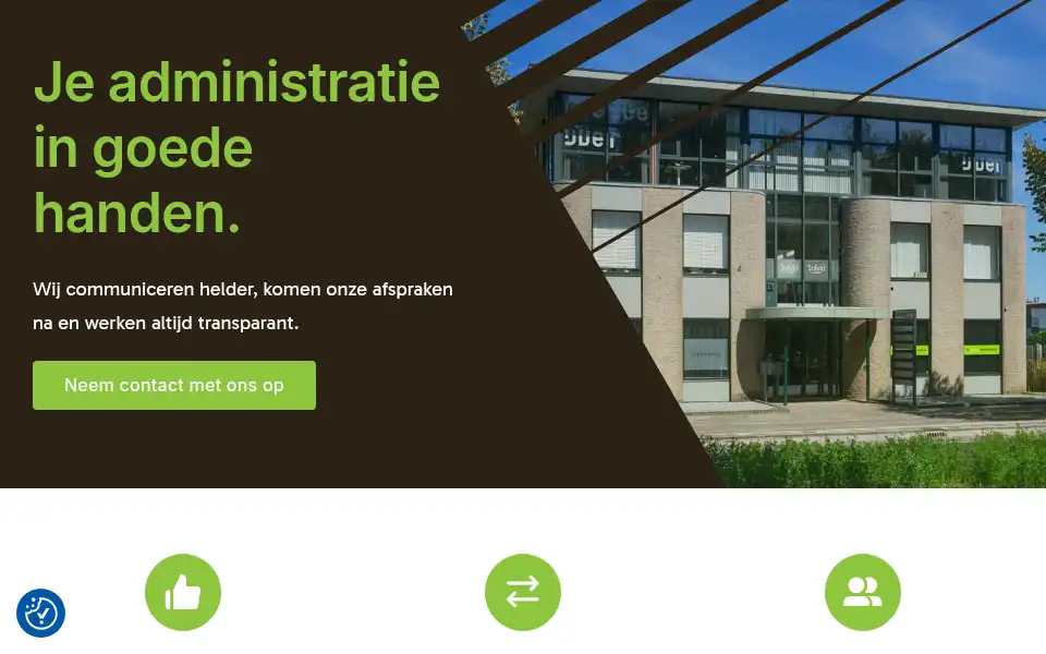 Screenshot of degroeneboekhouder.nl