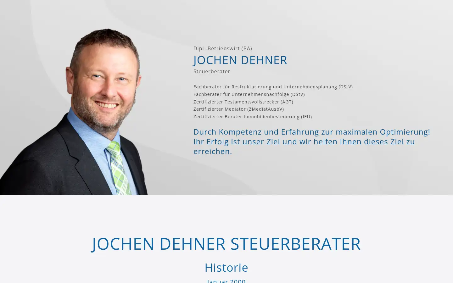 Screenshot of dehner-steuerberater.de