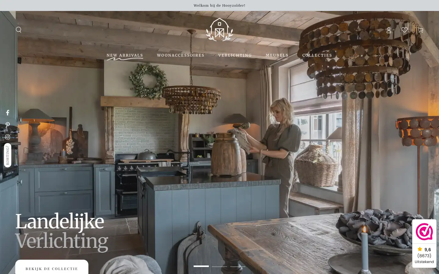 Screenshot of dehooyzolder.nl