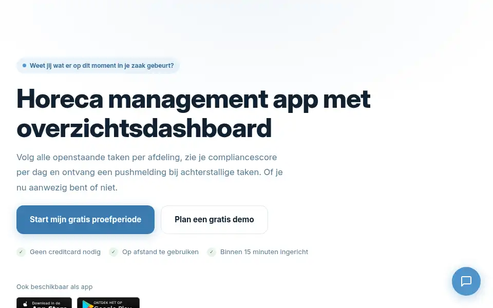 Screenshot of dehorecahelper.nl