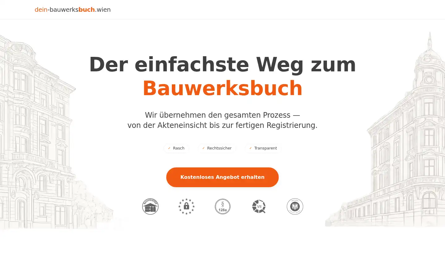 Screenshot of dein-bauwerksbuch.wien