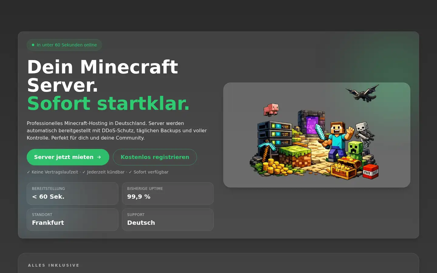 Screenshot of dein-mc-server.de