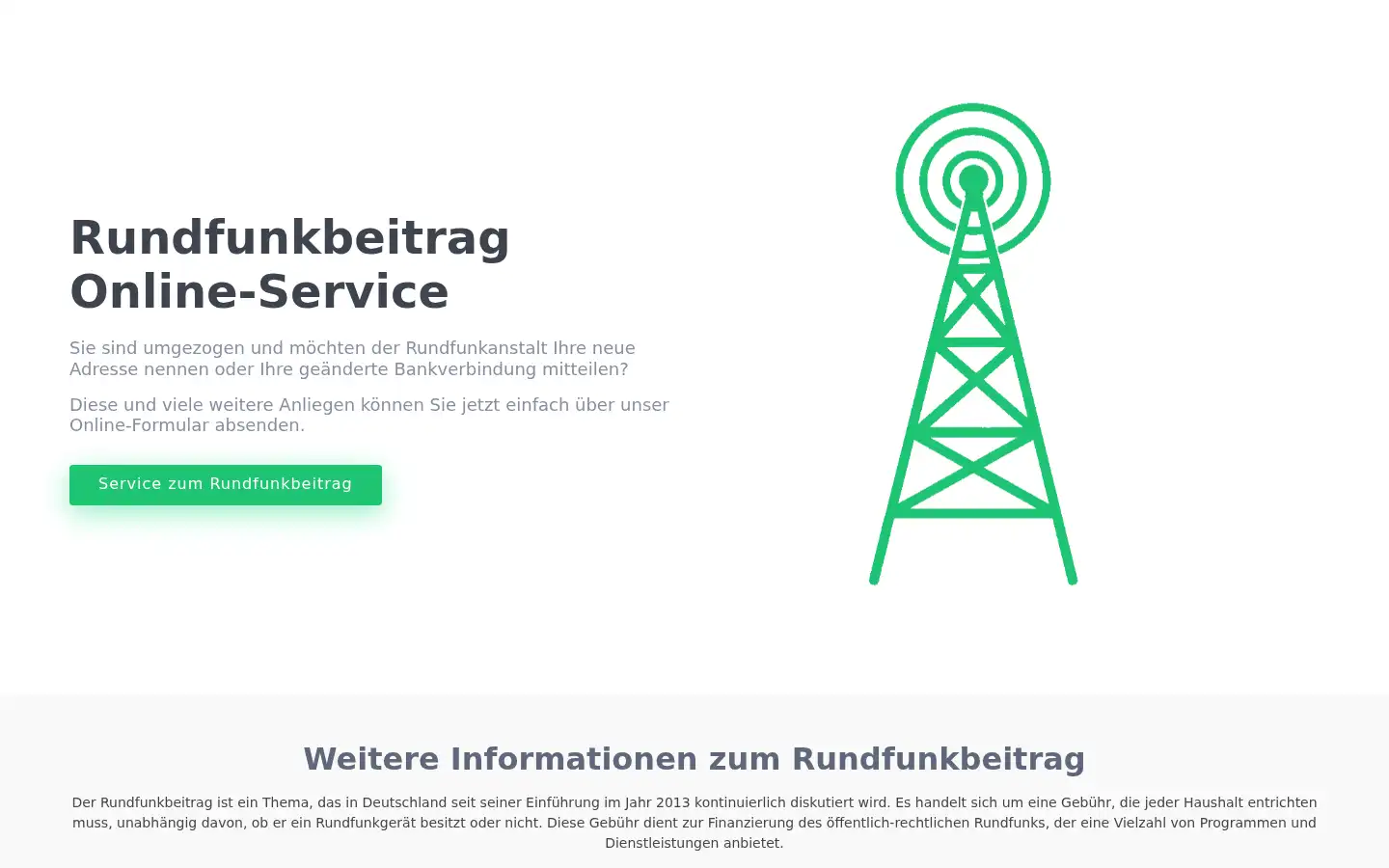 Screenshot of dein-rundfunkbeitrag.de