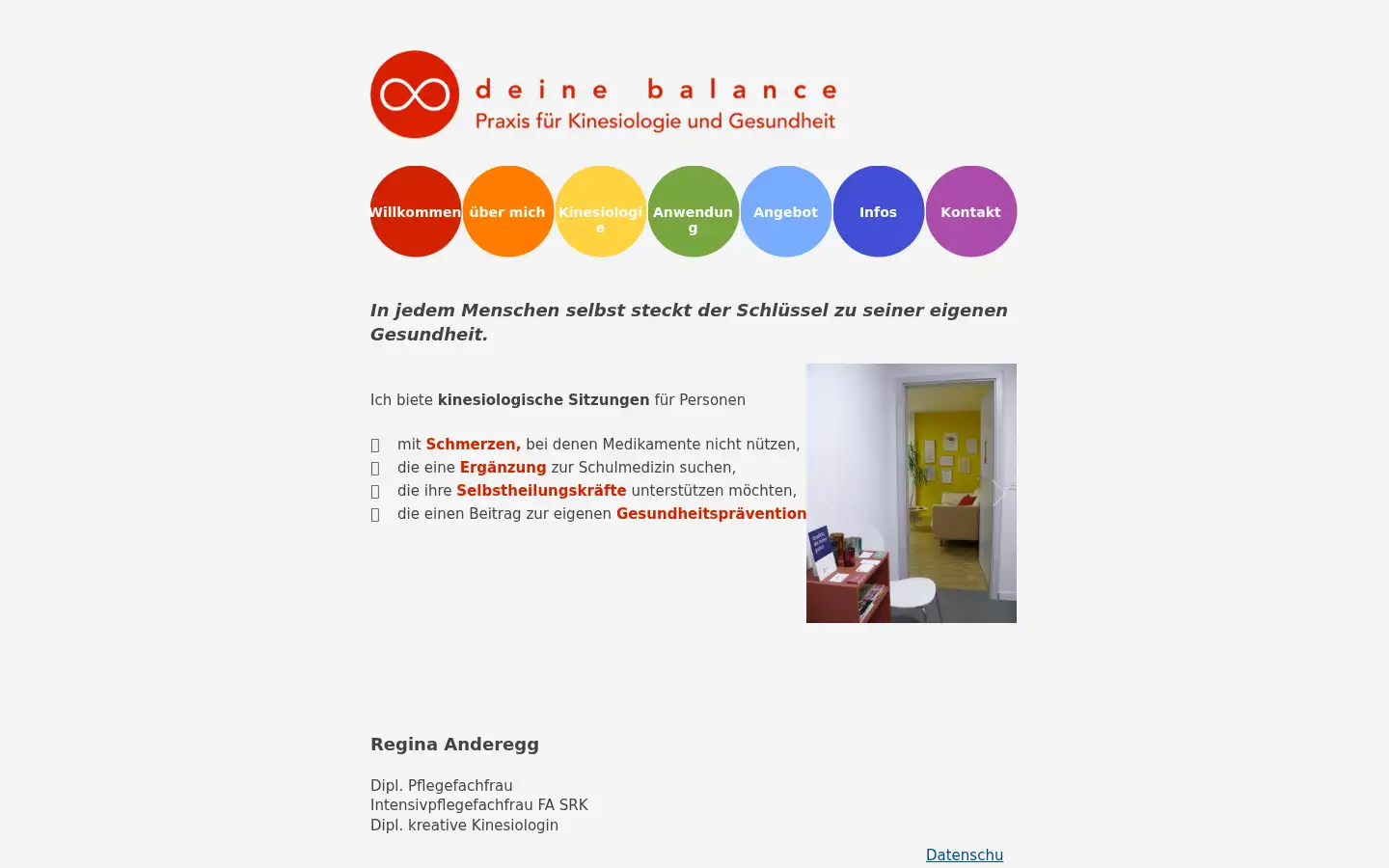 Screenshot of deinebalance.ch