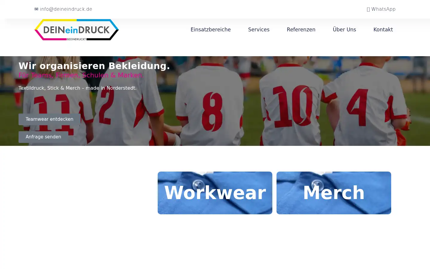 Screenshot of deineindruck.de