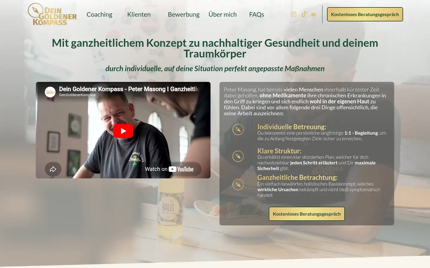 Screenshot of deingoldenerkompass.com
