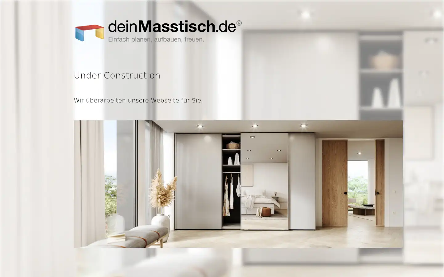 Screenshot of deinmasstisch.de