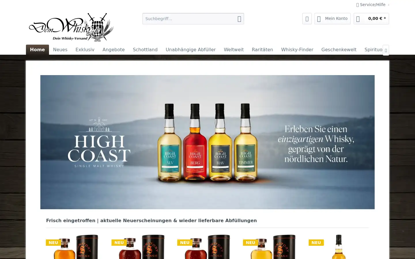 Screenshot of deinwhisky.de