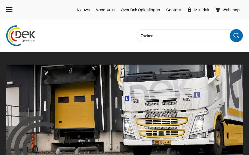 Screenshot of dek.nl