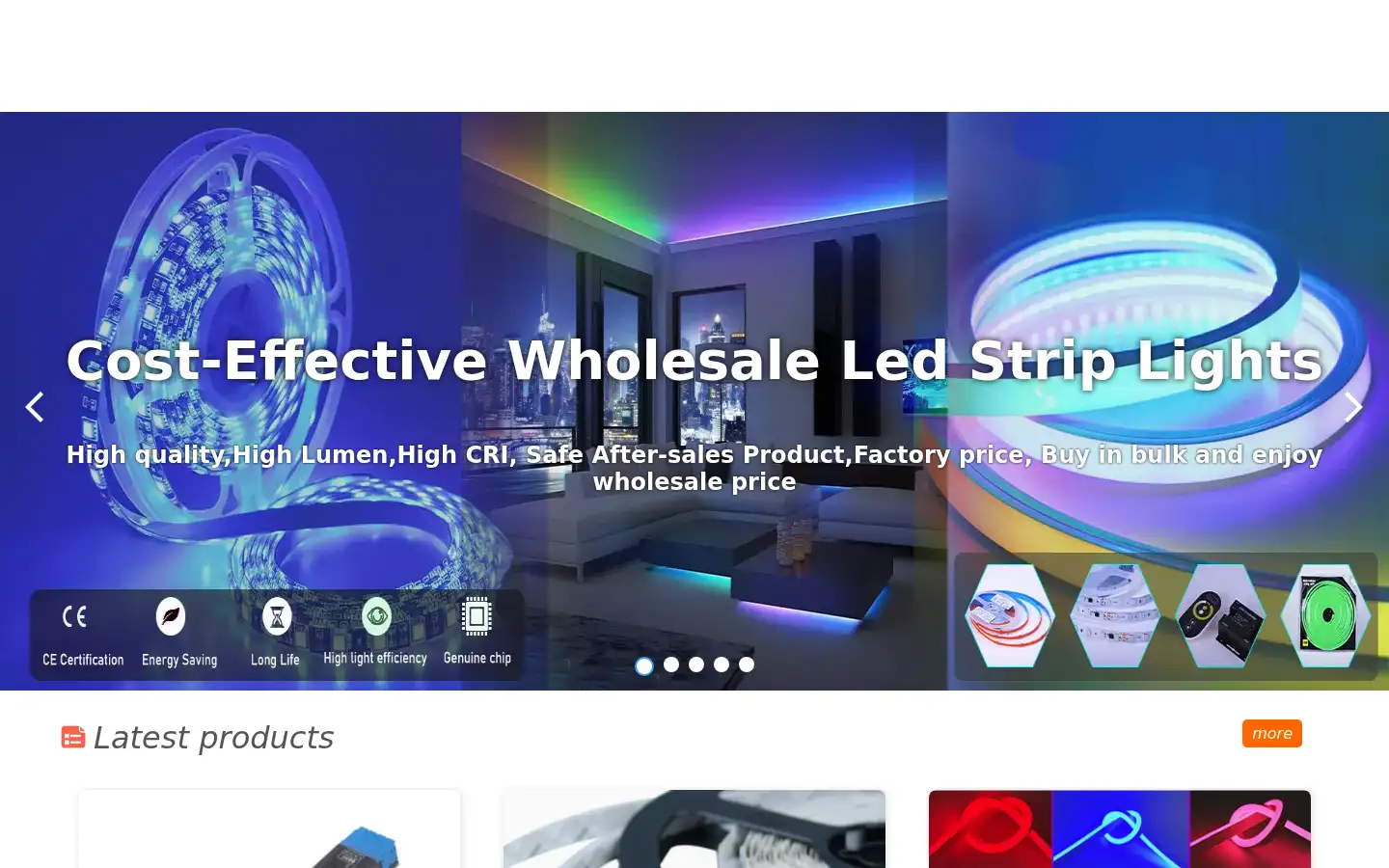 Screenshot of dekingled.com