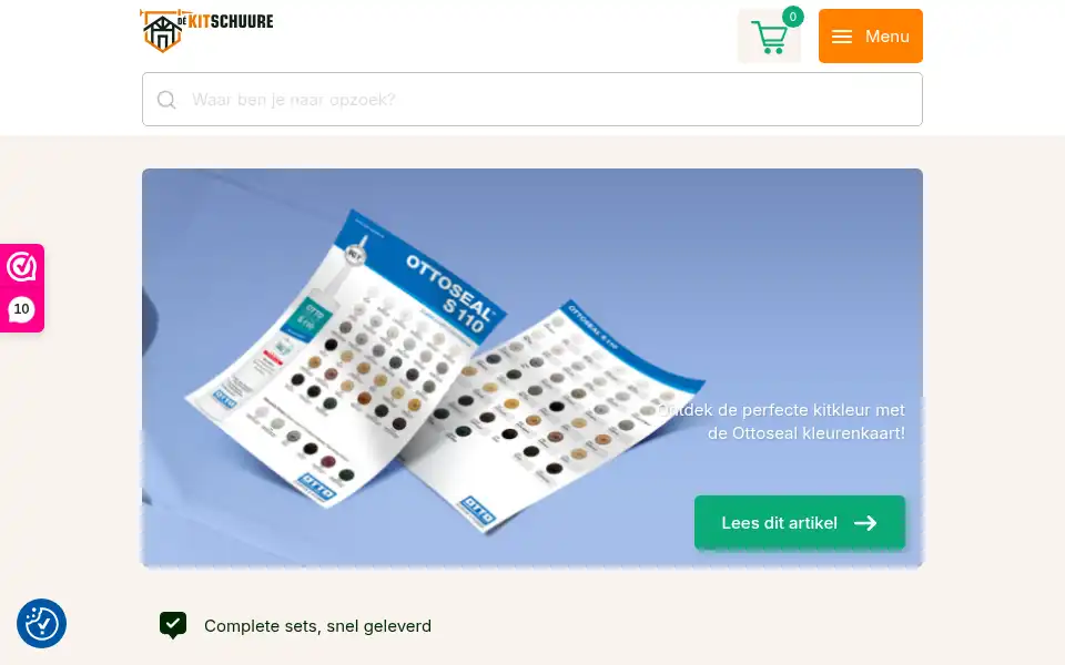 Screenshot of dekitschuure.nl