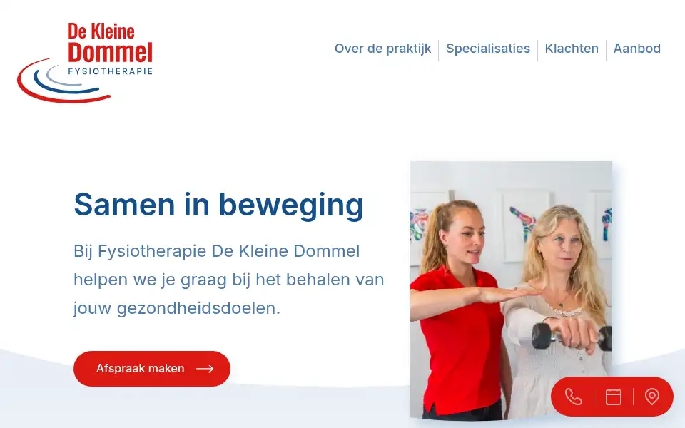 Screenshot of dekleinedommel.nl
