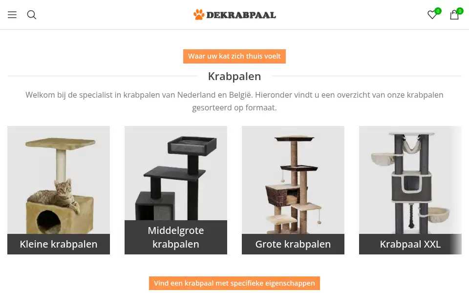 Screenshot of dekrabpaal.nl