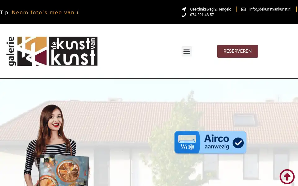 Screenshot of dekunstvankunst.nl
